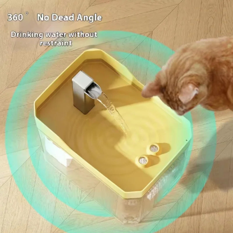 Fontanella per gatti da 1.5 L con filtro e alimentazione USB-C