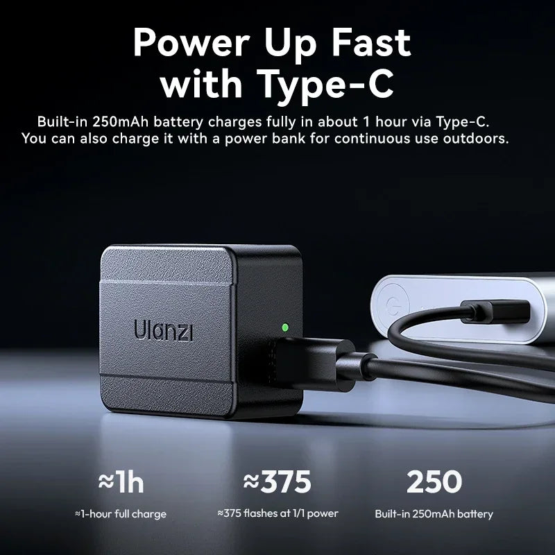 Ulanzi SL01 SL02 Mini Kamera Flaş Işığı SpeedLite GN8 6500K