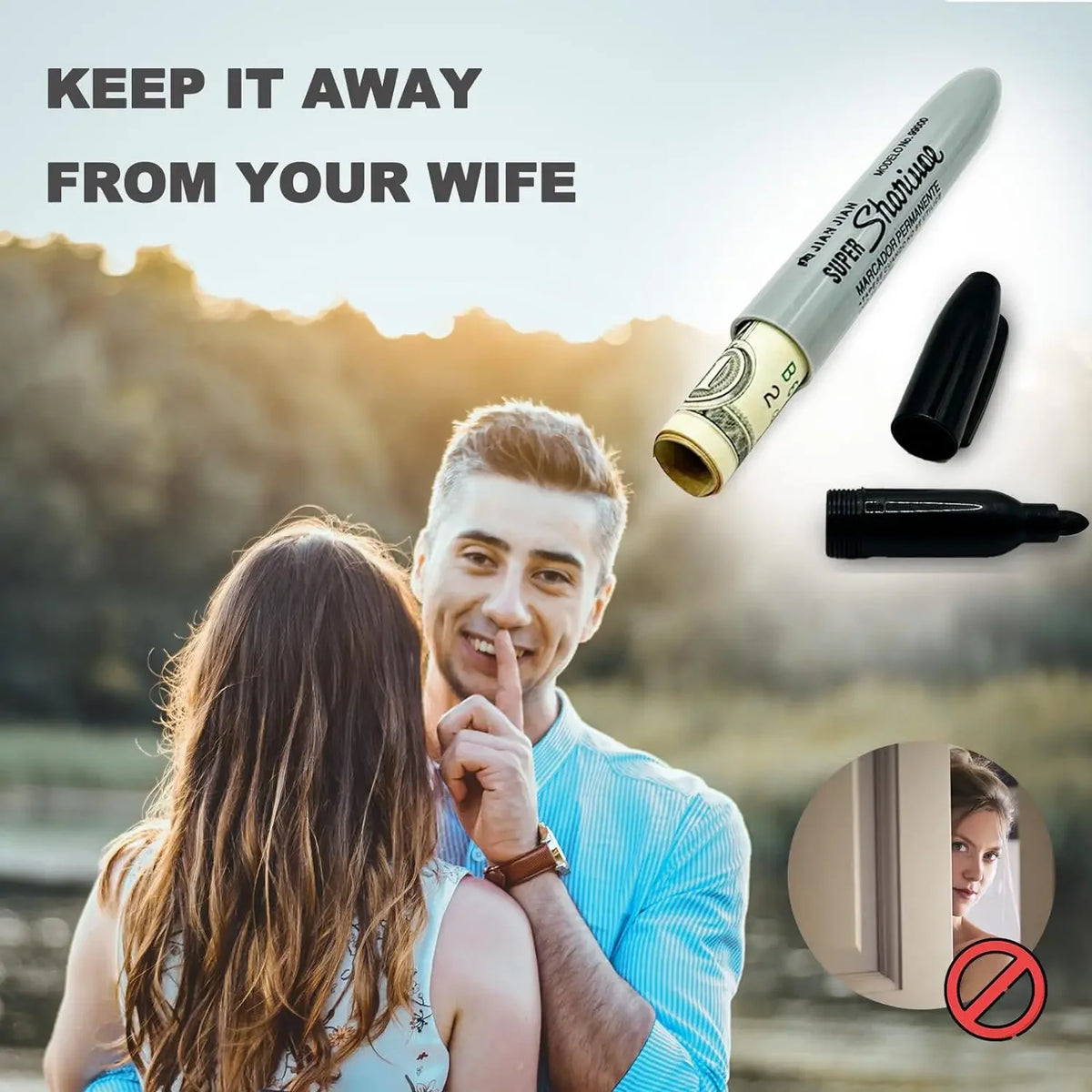 Multi-Function Hidden Compartment Marker Pen