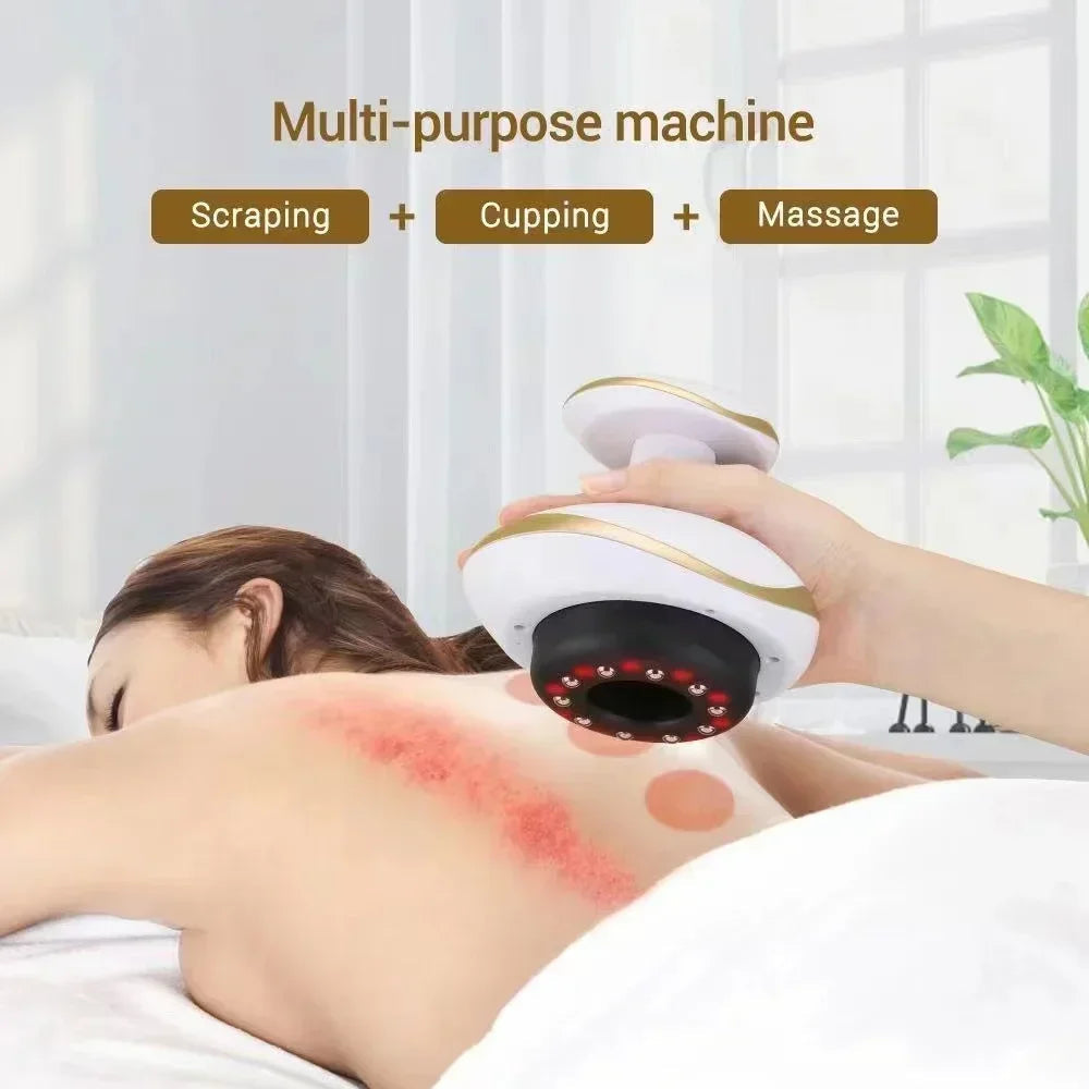 6/9 Gear Negative Pressure Vacuum Suction Cup Body Fat Burner Scraping Massage Home Plug in Electric Cupping Massager