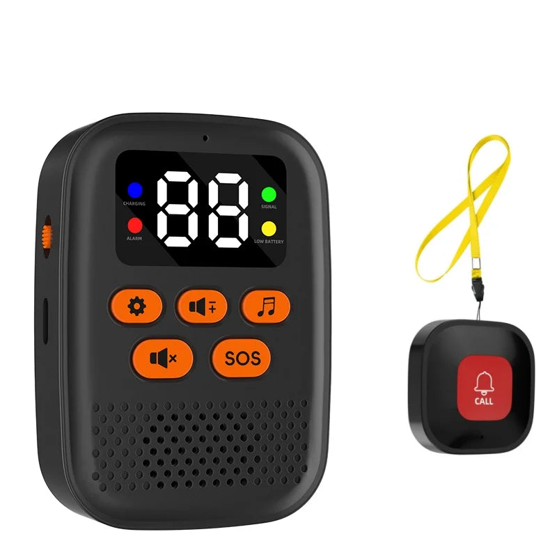 Wireless Caregiver Call Button and Pager Kit