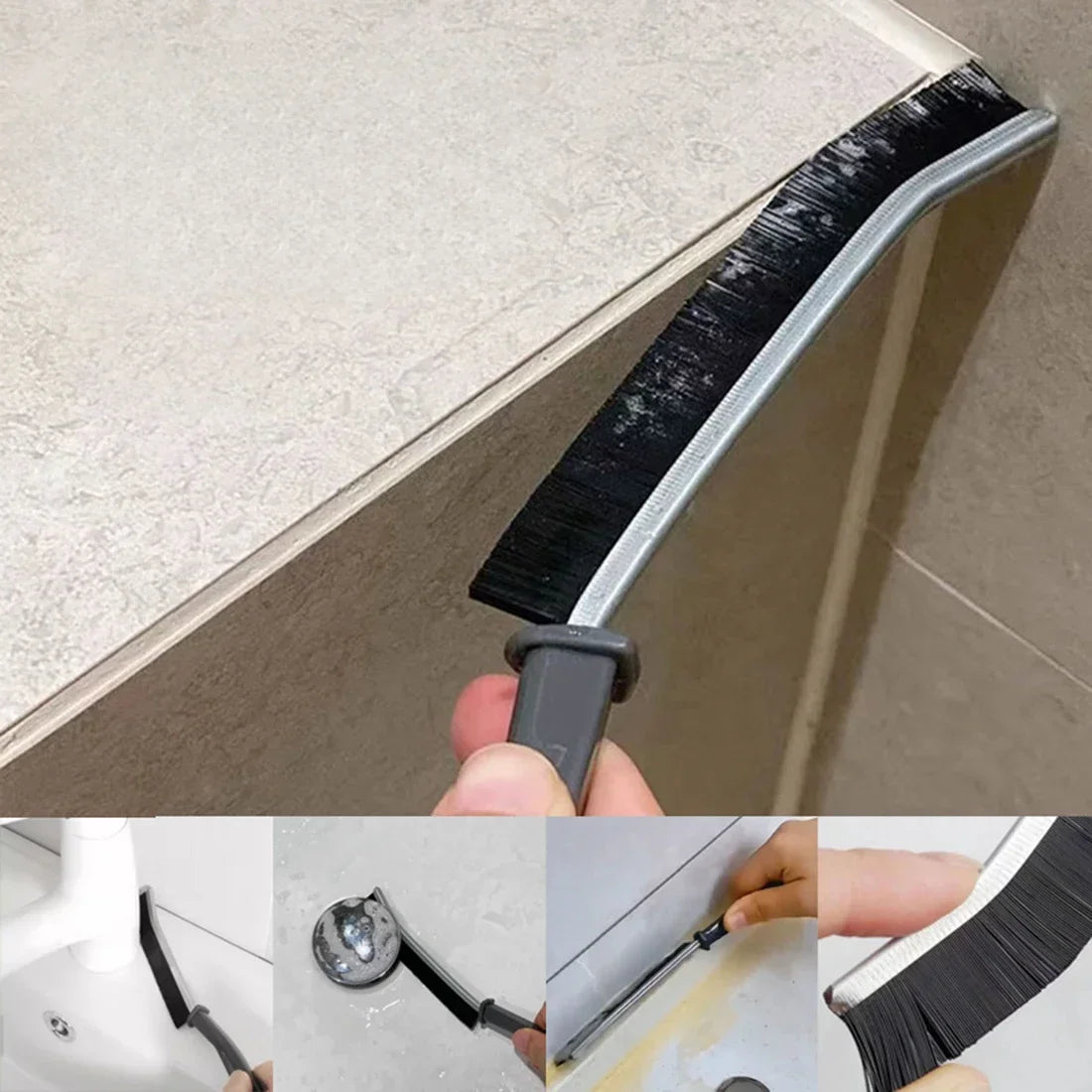 5PCS Crevice Cleaning Brush for Tile Grout and Tight Gaps