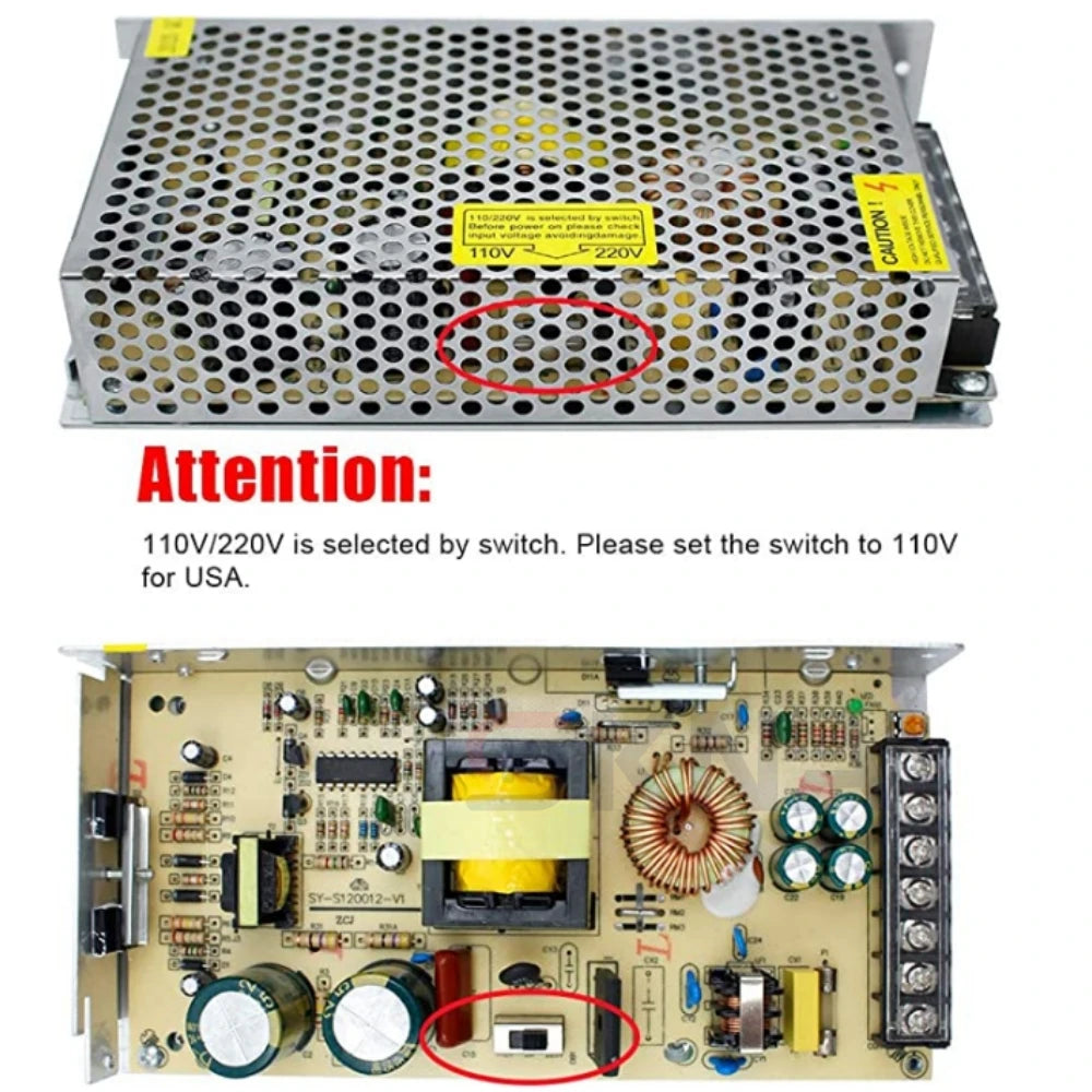DC Switching Power Supply - Voltage and Power Options
