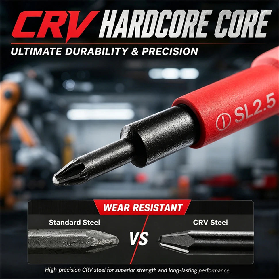 Interchangeable Screwdriver Set - 18- or 31-in-1