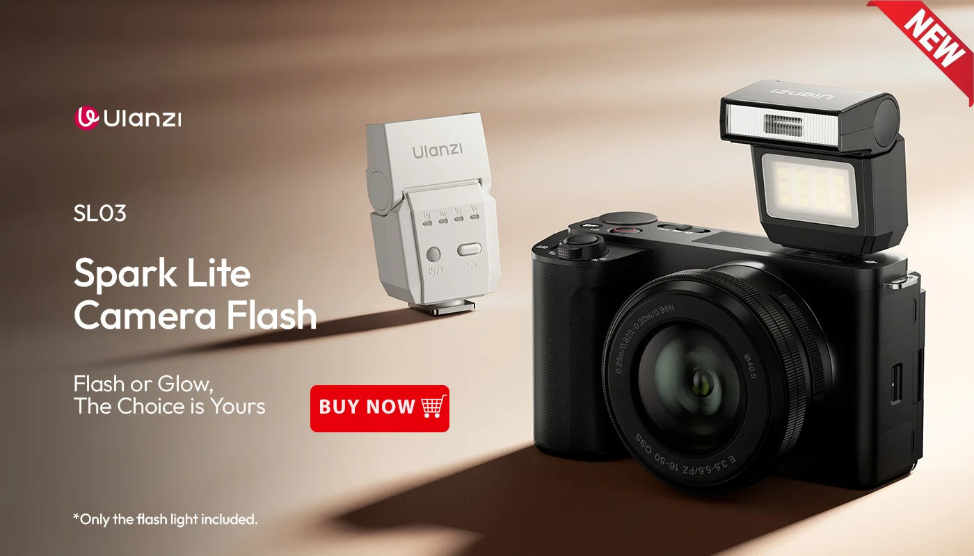 Ulanzi SL01 SL02 Mini Kamera Flaş Işığı SpeedLite GN8 6500K