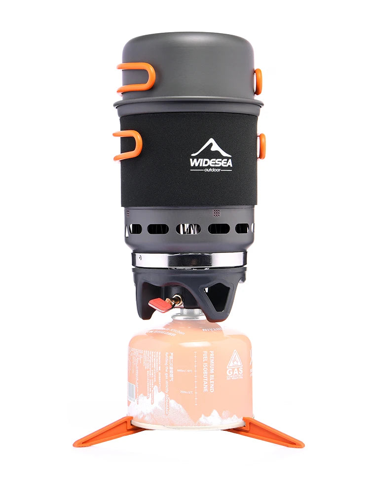 Camping Cooking System with Heat Exchanger