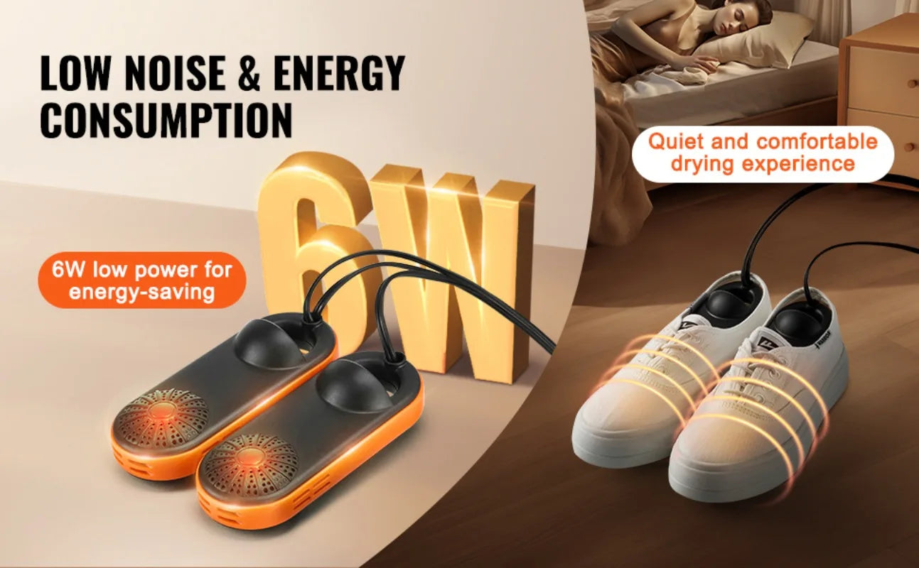 Portable Electric Shoe Dryer & Deodorizer for Boots and Shoes
