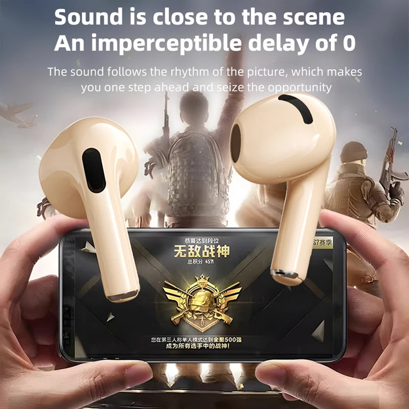سماعات أذن لاسلكية بتقنية Bluetooth مع ميكروفون وأزرار تحكم باللمس