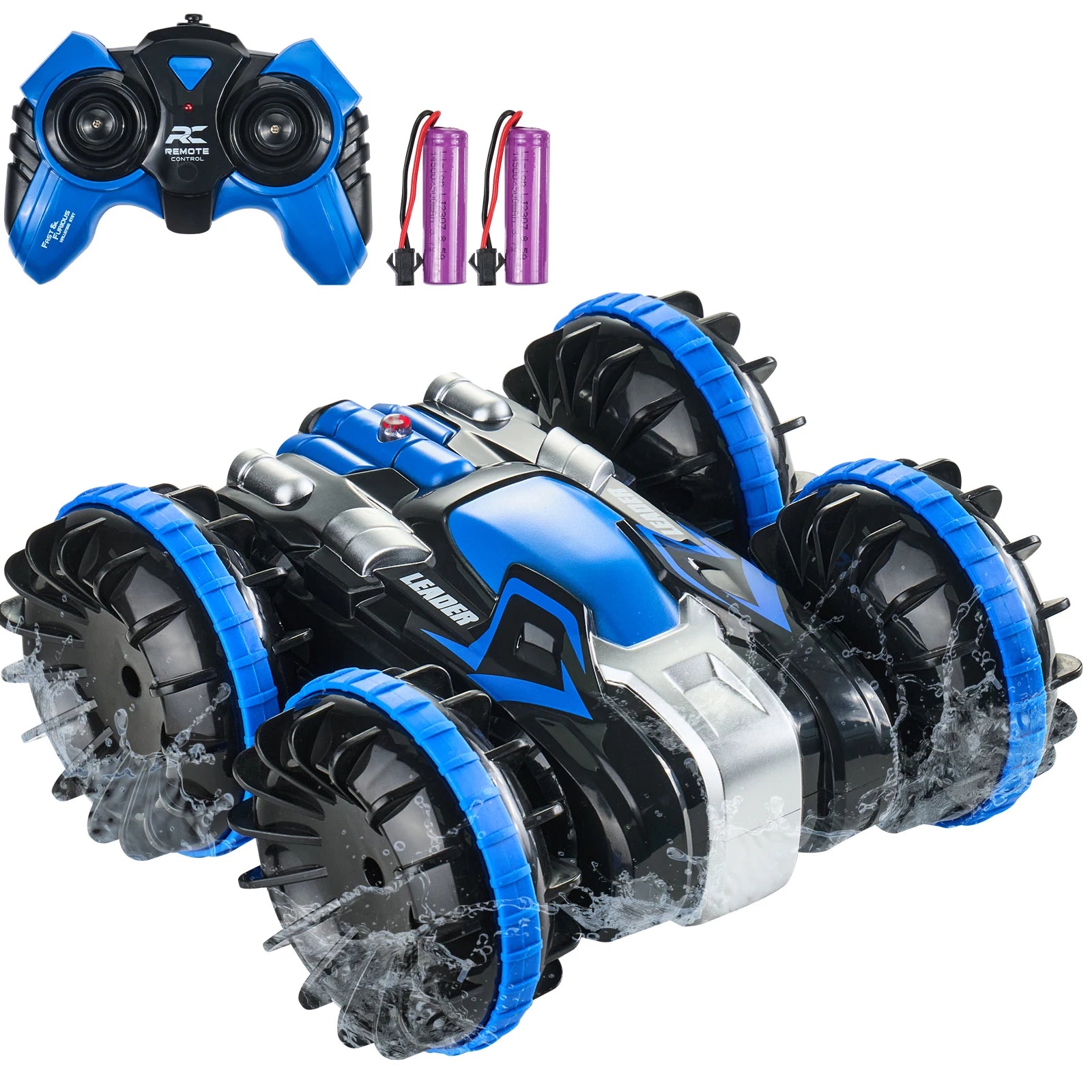 Auto RC anfibia 2.4GHz per acrobazie, veicolo per terra e acqua