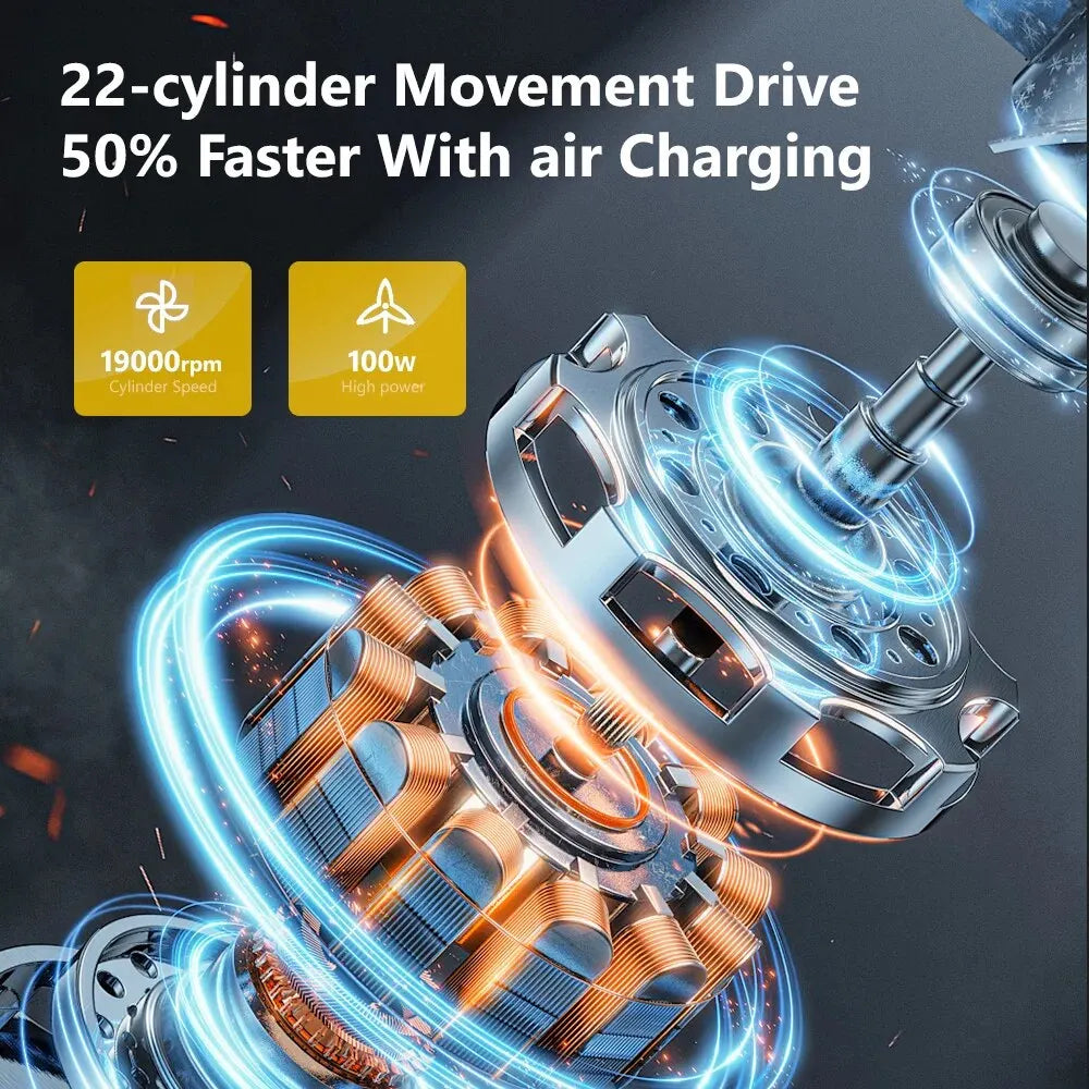 Přenosná autokompresorová pumpa s kabelem 12V 150PSI na nafukování pneumatik