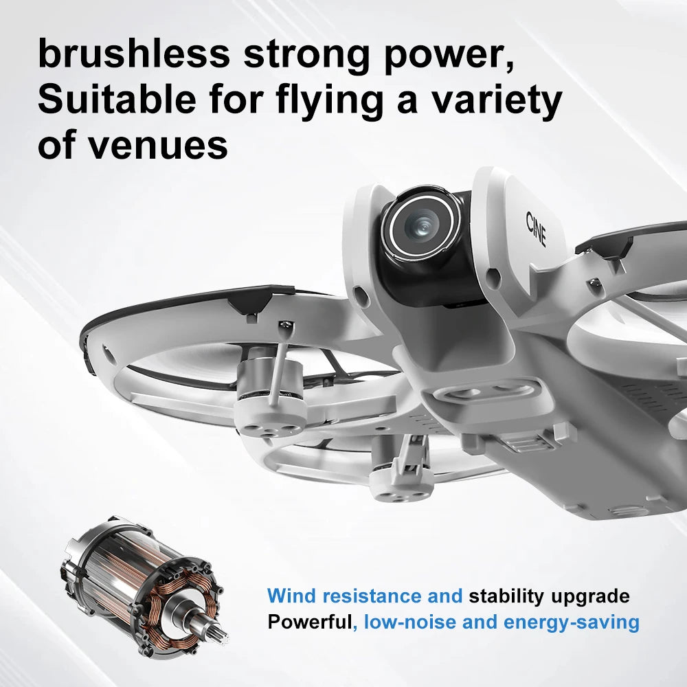 Lenovo V666 4K WiFi Drone with Obstacle Avoidance & Brushless Motor
