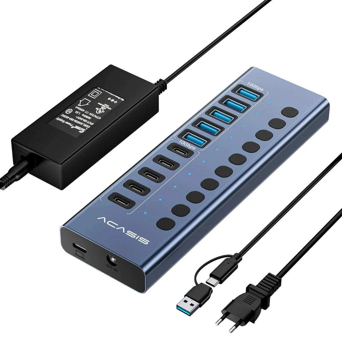 Acasis HB16PRO USB Hub with Individual Port Switches