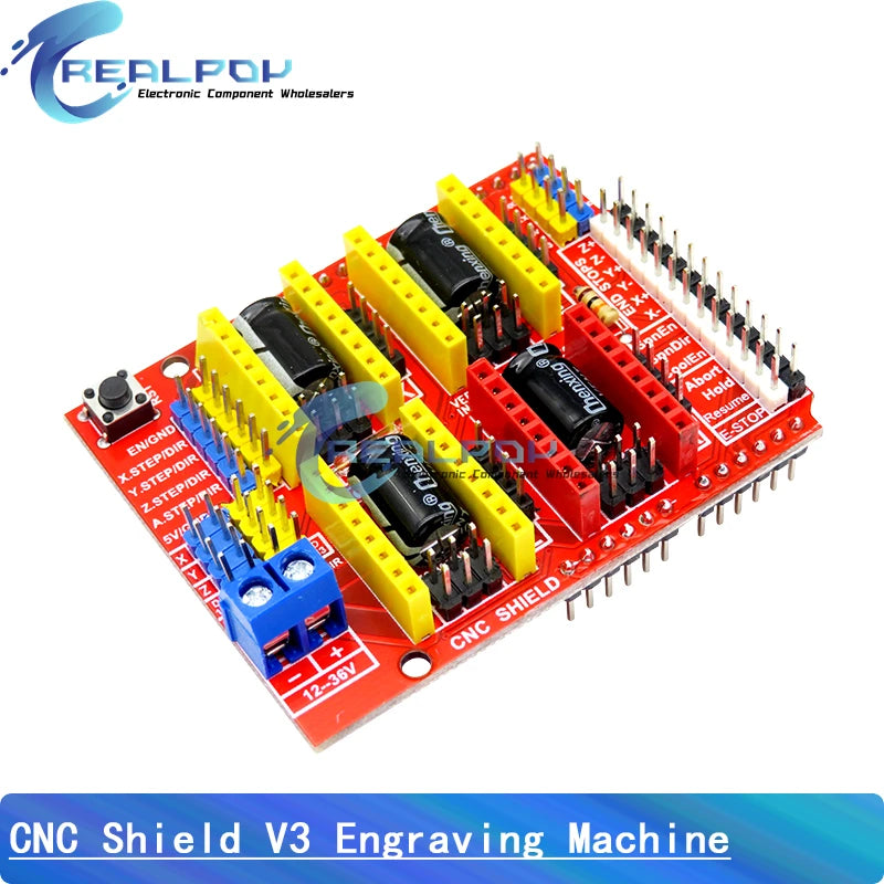 Scheda di espansione CNC Shield V3 con opzioni A4988 o DRV8825