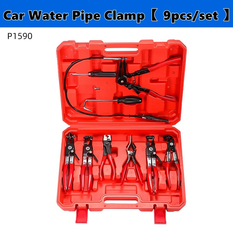 Hose Clamp Pliers, Wire Long Reach Hose Clamp Pliers Set Fuel Oil Water Hose Auto Tools Coolant Radiator Heater and Water Hose