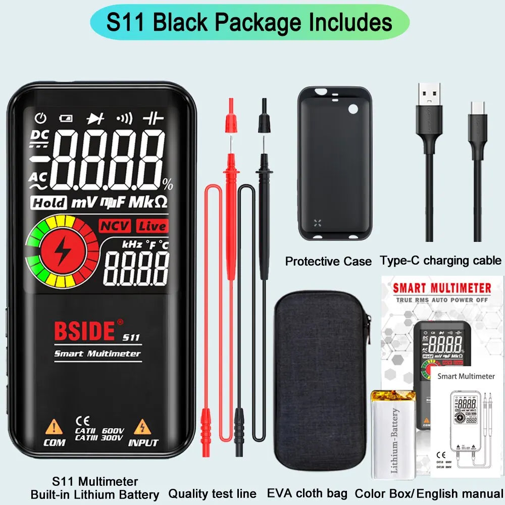 S10/S11 Digital Multimeter with Smart Range Selection