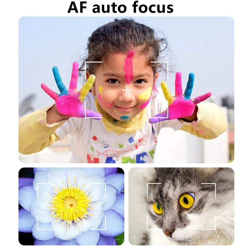 4K Dual Lens Vlogging Camera with Flip Screen & 18X Zoom