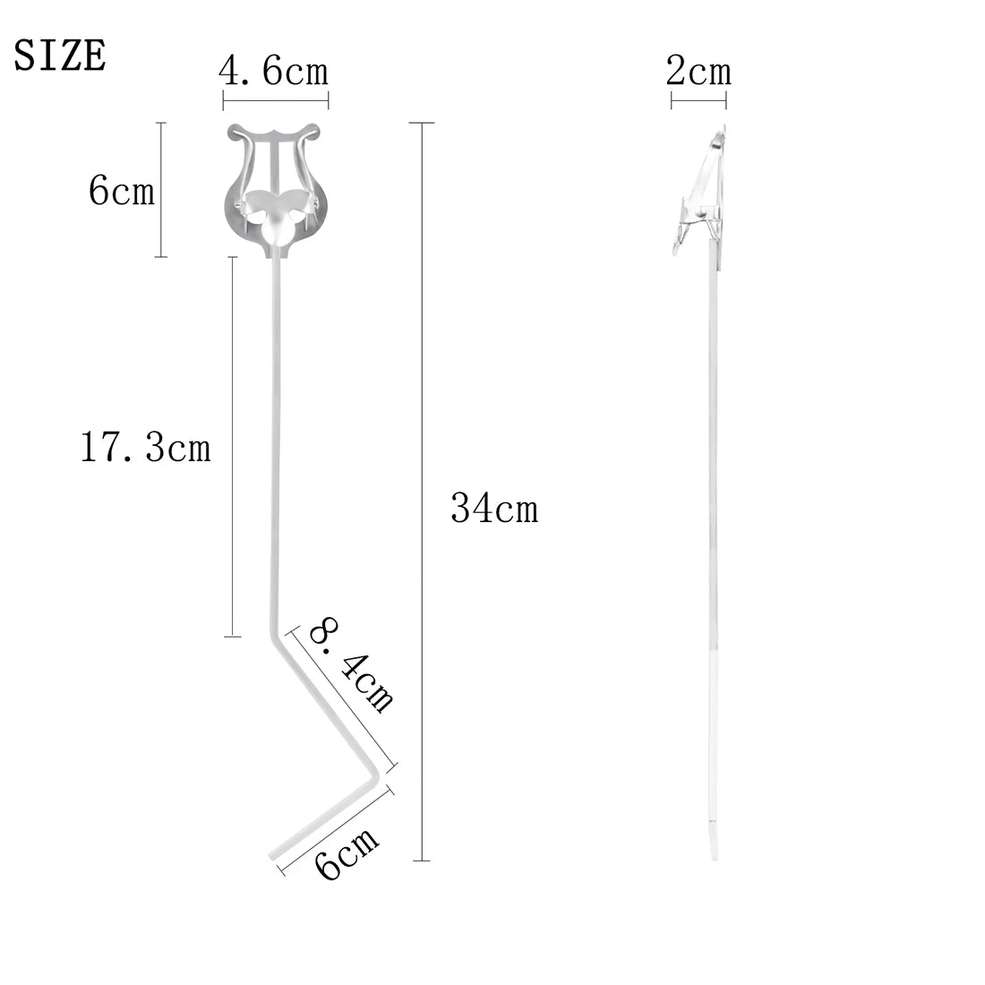 Portable Marching Music Stand for Clarinet, Trumpet, Flute and Sax