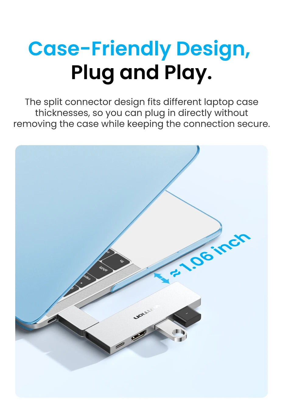 USB-C-Laptop-Hub - 6-in-2 oder 7-in-2