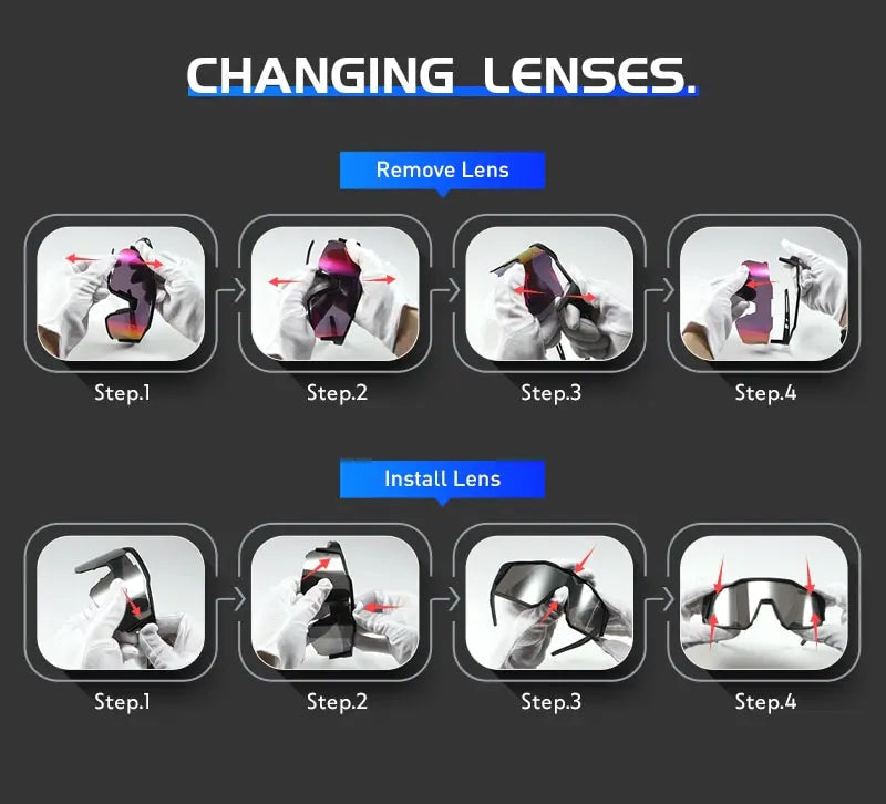 Kapvoe Cycling Glasses Polarized MTB Road Bike Glasses UV400 Protection Sunglasses Ultra Light Sport Eyewear Equipment