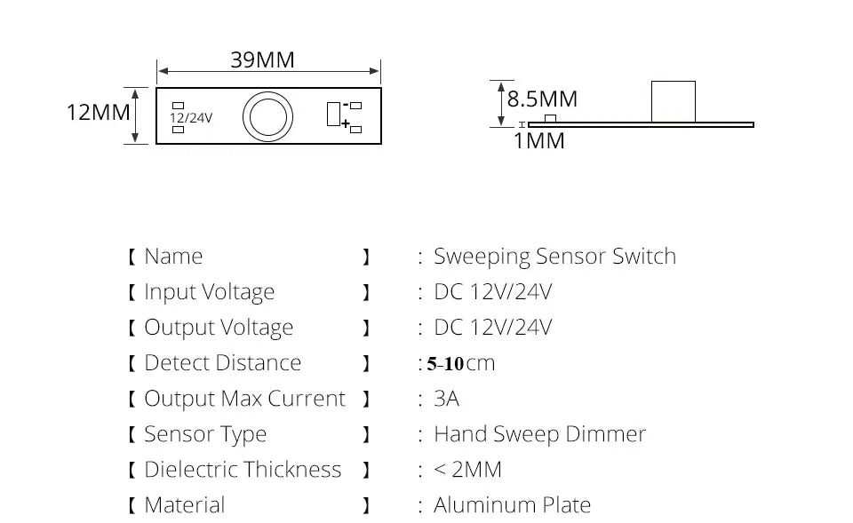 12V/24V Hand-Sweep Lighting Sensor Module