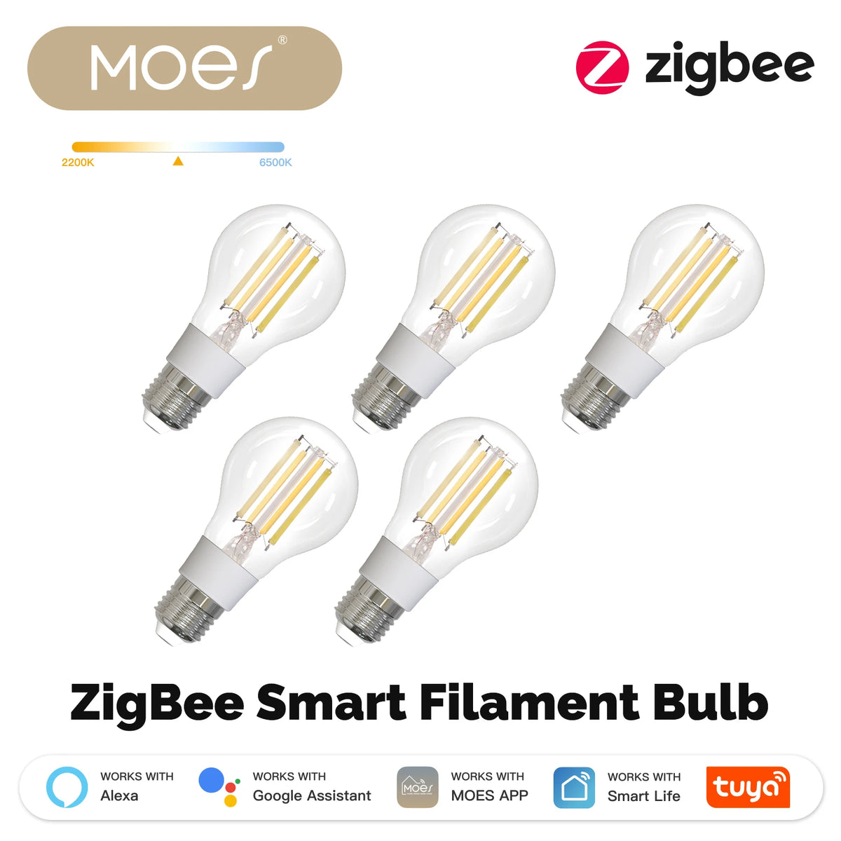 E27 Zigbee Smart Filament Bulb