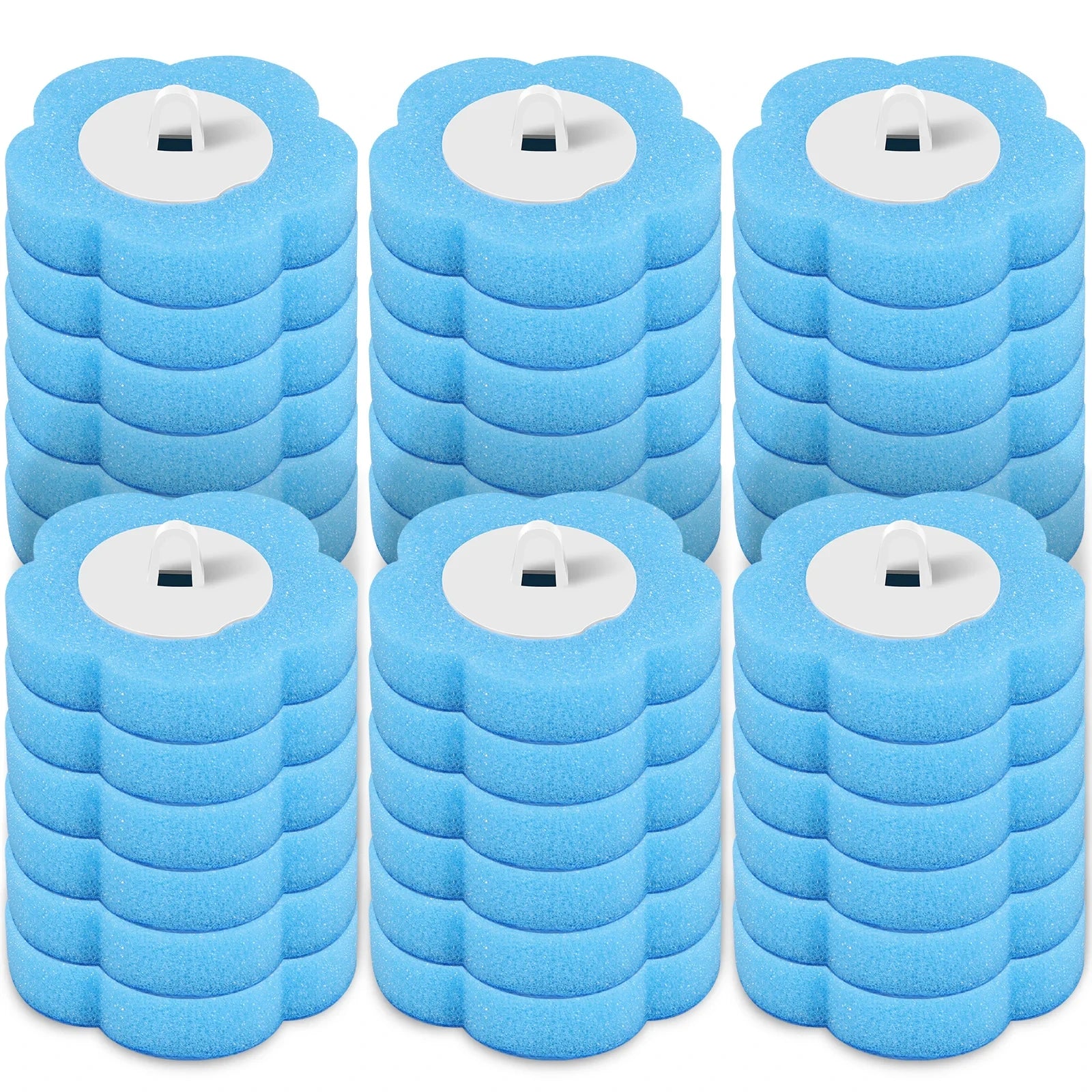 18/36Pcs Disposable Toilet Brush Long Handle Wall-mounted Wc Cleaning Tool Kit with Replaceable Brush Head Bathroom Accessories