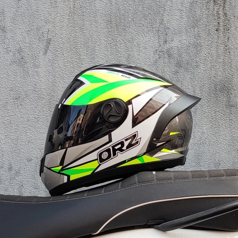 ORZ Full Face Motorcycle Helmet DOT Approved, Unisex ABS+PC