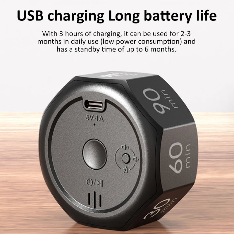 Rechargeable Flip Timer with Visual Display