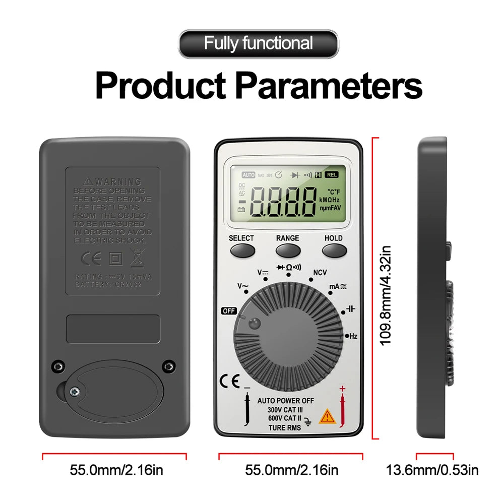 Compact Auto-Ranging Digital Multimeter