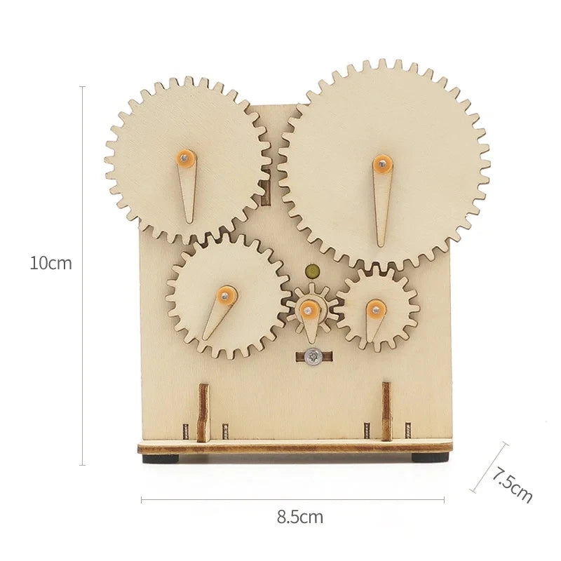 DIY hölzerner mechanischer Zahnrad-Modellbausatz