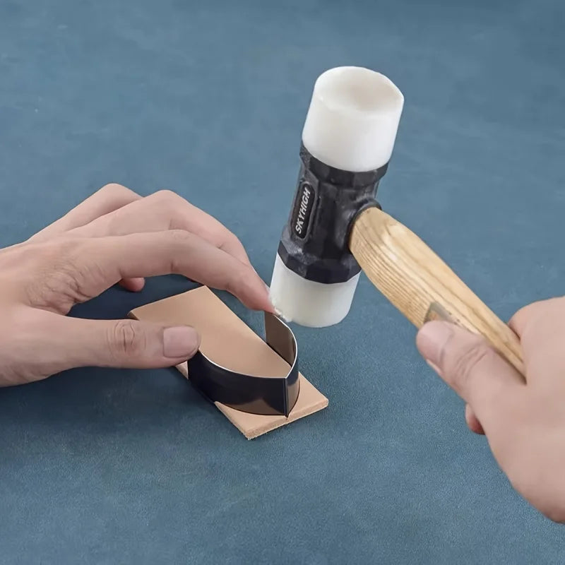 Conjunto de ferramentas para extremidades de cintos e correias em pele