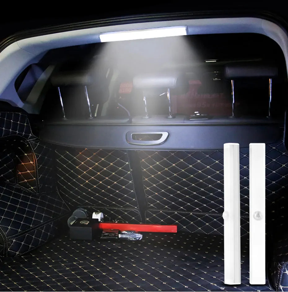 SEAMETAL Wireless Motion Sensor Light for Car Trunk USB Rechargeable Led Sensing Light 3-Color Adjustable Brightness Night Lamp