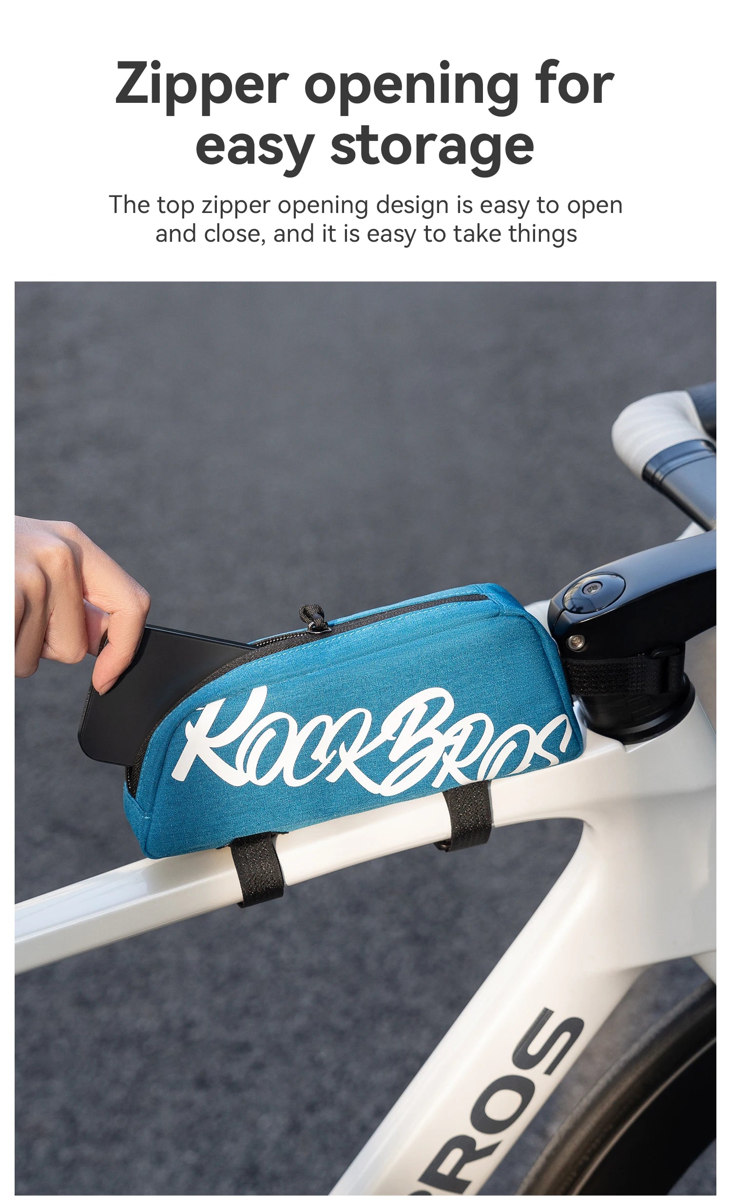 Bike Top Tube Bag 0.8L Rainproof Frame Pack