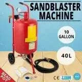 Bærbar 10 Gallon Sandblæser 125 PSI Trykblæsningssæt