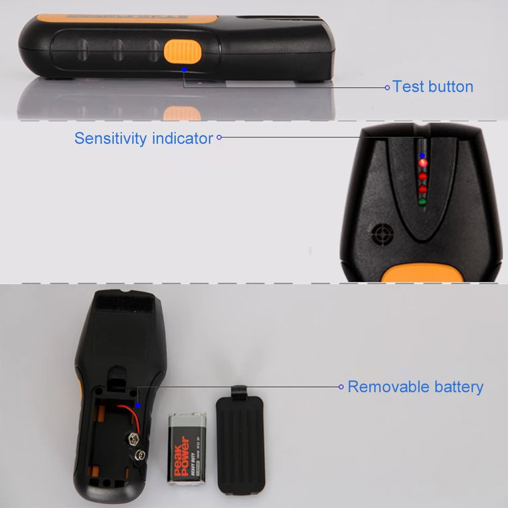 Multifunktionaler Wanddetektor-Scanner Großflächensensor für Metall-Nichtmetall-AC-Kabelfindung mit LCD-Anzeige und Piepton