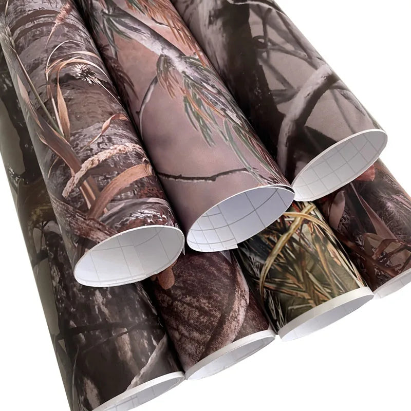 Premium Wasserdicht Tarnmuster Jungle Woodland Vinyl-Folie Rolle DIY Selbstklebende Abziehaufkleber Luftablass