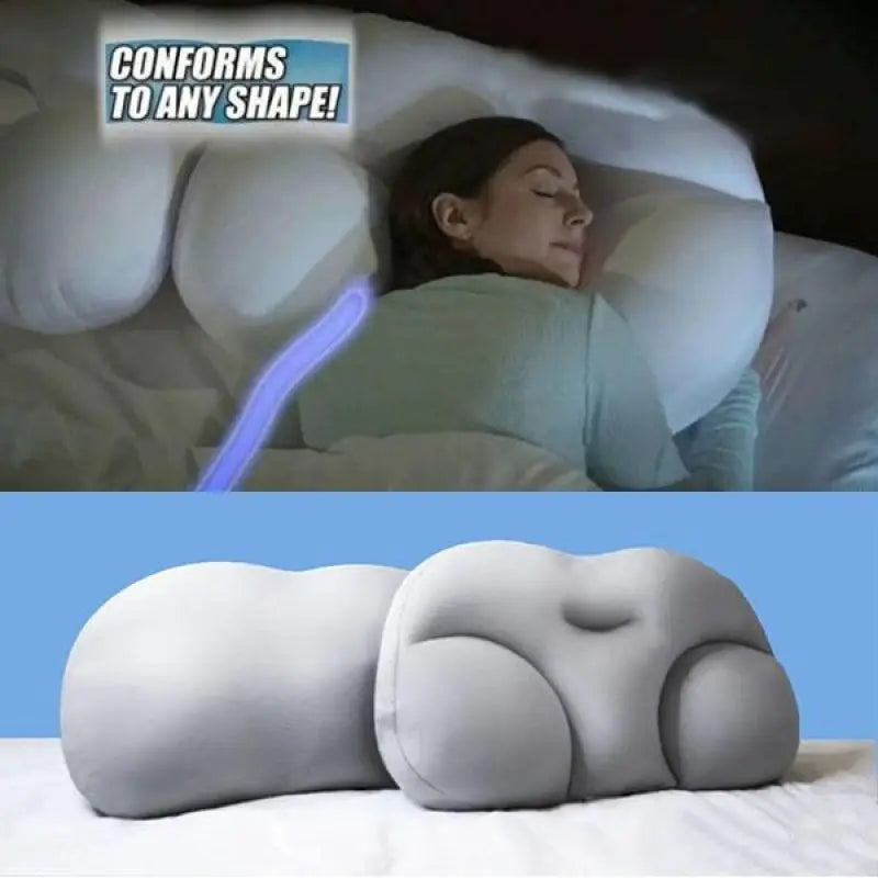 Clearance_All-round Egg Shaped Cloud Pillow Soft Bed Pillow Nursing Pillow 3D Ergonomic Sleeping Memory Foam Egg Shaped Ergonomi