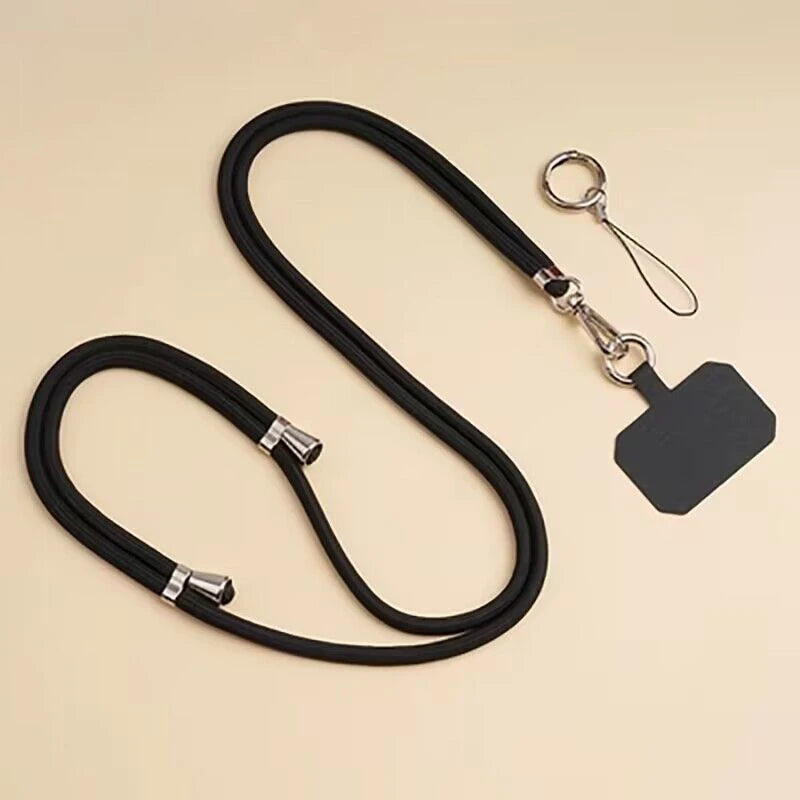 1pcs Crossbody Lanyard Necklace Strap Universal Mobile Phone Adjustment Long Hanging Rope With Clip Anti-Lost Lanyard