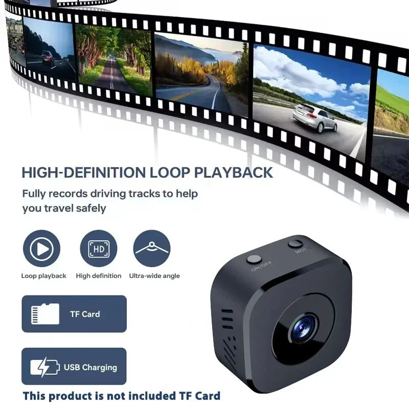 Wireless Mini Security Camera 1080P WiFi Indoor Outdoor Surveillance with Motion Detection Night Vision 2 Way Audio