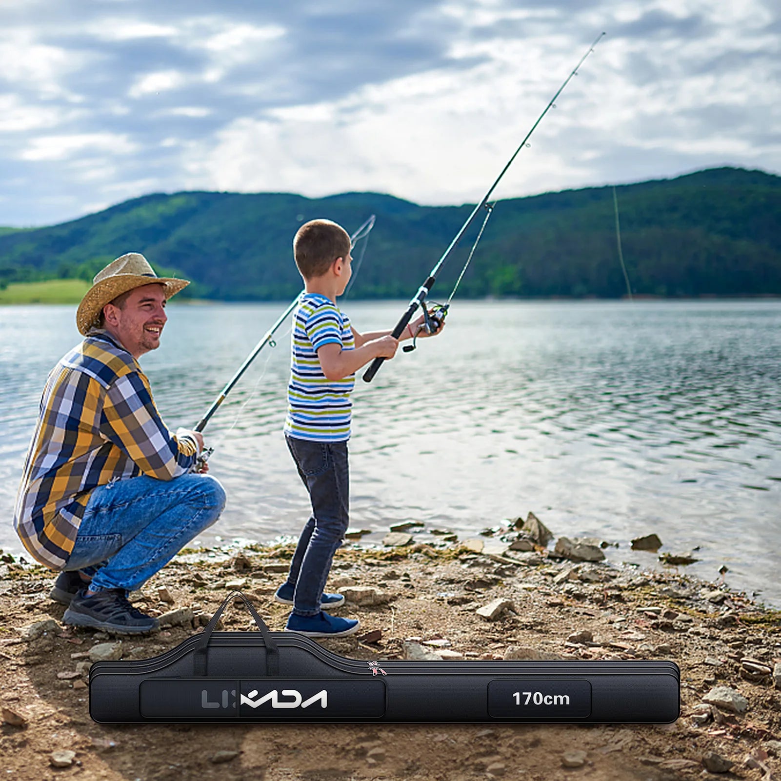 Fishing Rod Bag Travel Carry Case