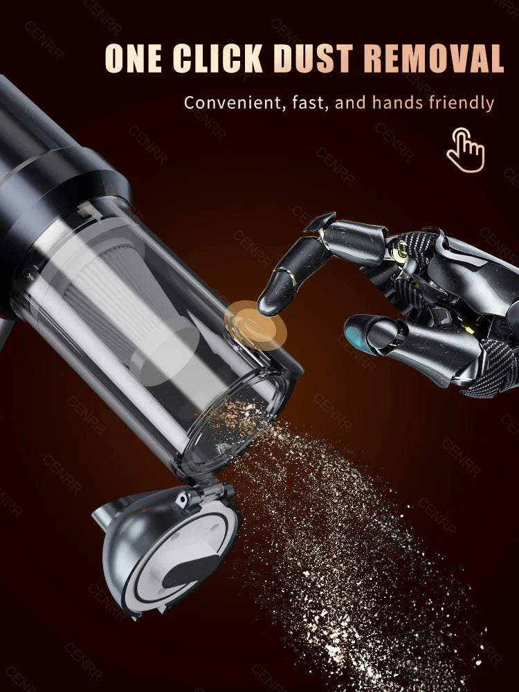 Cordless Car Vacuum Cleaner with Blower, USB-C Rechargeable Handheld