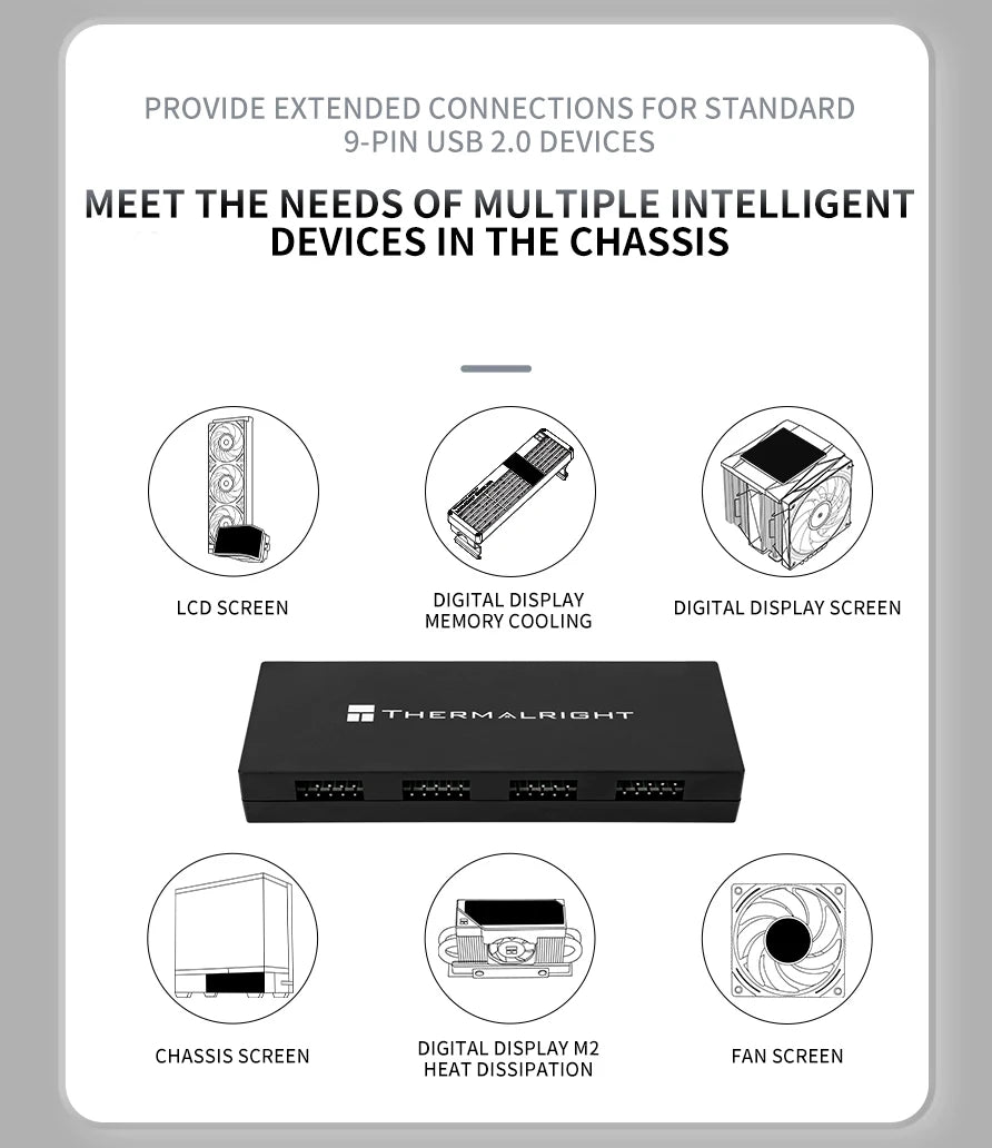 Hub Scheda Madre USB 2.0 Interno X5