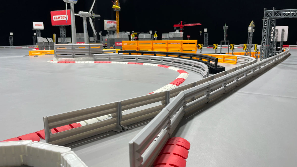 Veisperringer i plast til RC-driftbaner