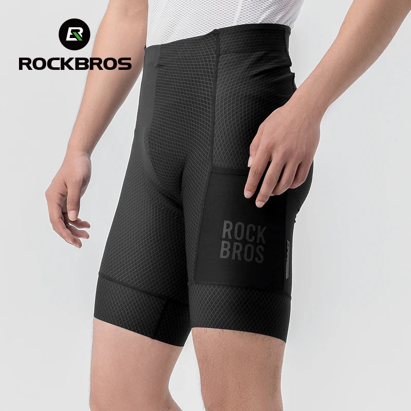 Men’s Padded Cycling Shorts Quick-Dry Breathable Bike Tights
