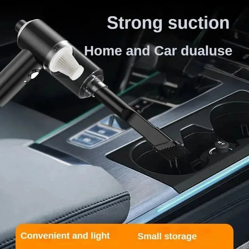 Handheld Car Vacuum with Blow Nozzle and Built-In 1200 mAh Battery