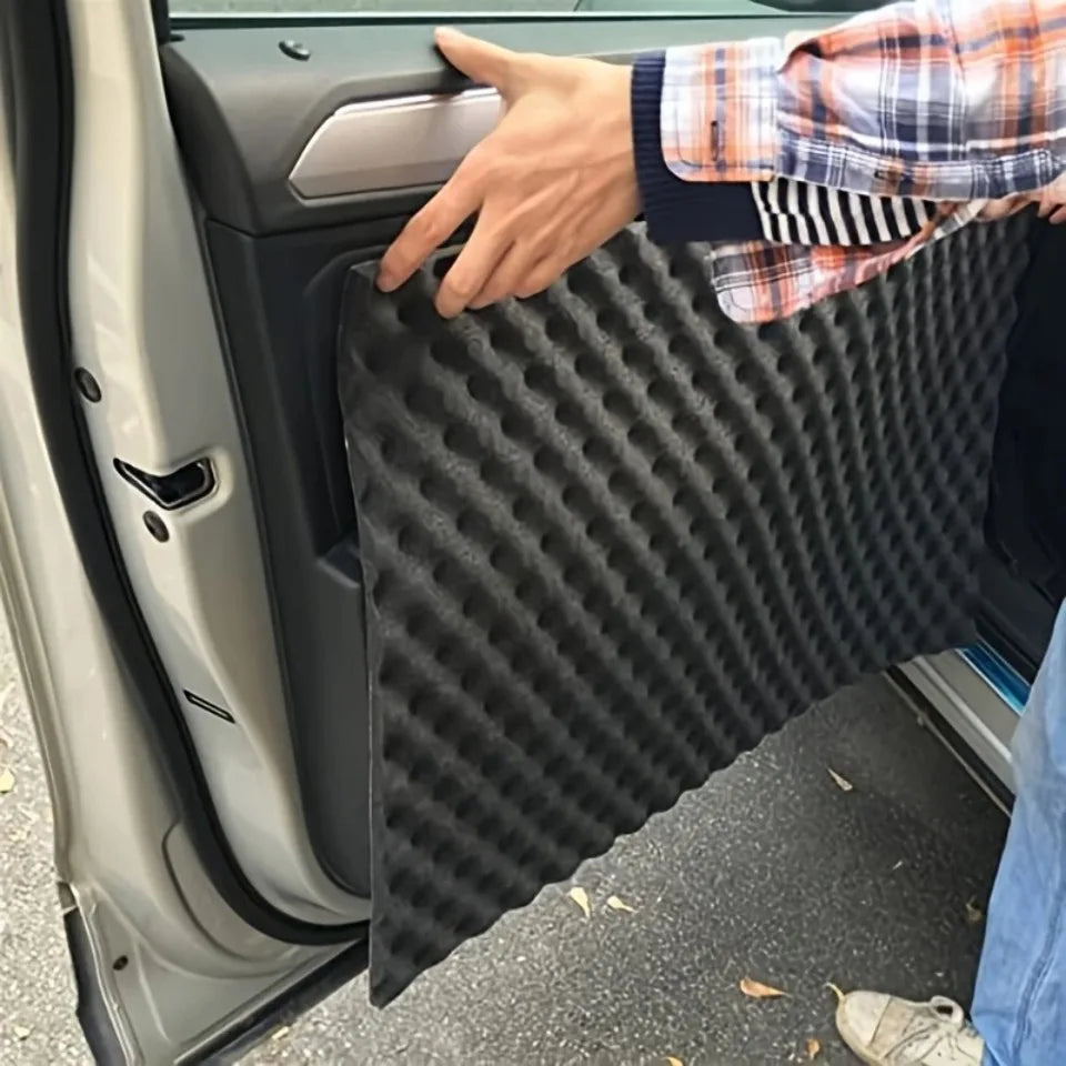 Isolamento Acústico Autoadesivo em Algodão para Prova de Som, Material de Isolamento Acústico para Carro, Impermeável e Redutor de Ruído Automóvel