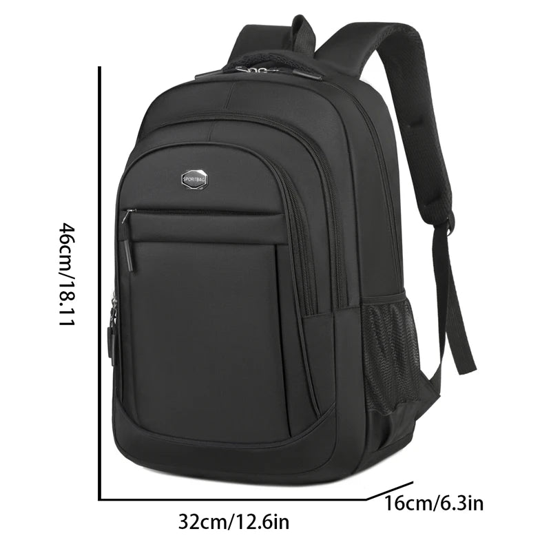 Mochila de viagem em tecido Oxford com compartimento para portátil