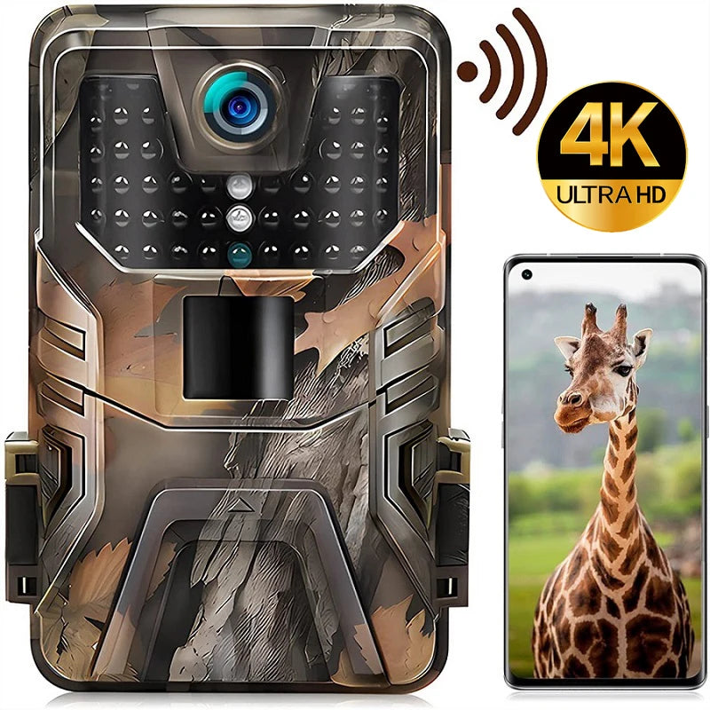 Outdoor WIFI APP 4K/2.7K 36MP/24MP Trail Camera Wildlife Infrared Night Vision Motion Activated IP65 Trap Game Cam Waterproof