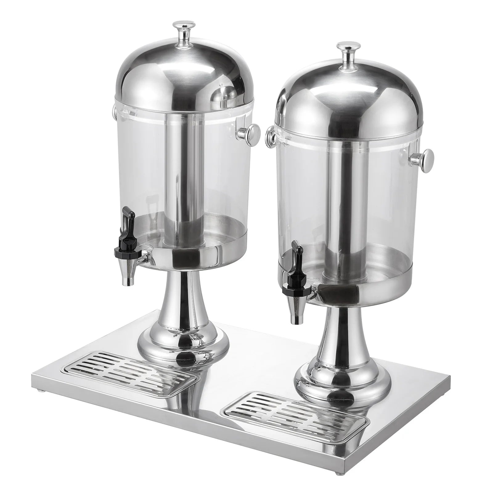 Dobbelt drikkevaredispenser 4,2 gallon med iskammer og haner