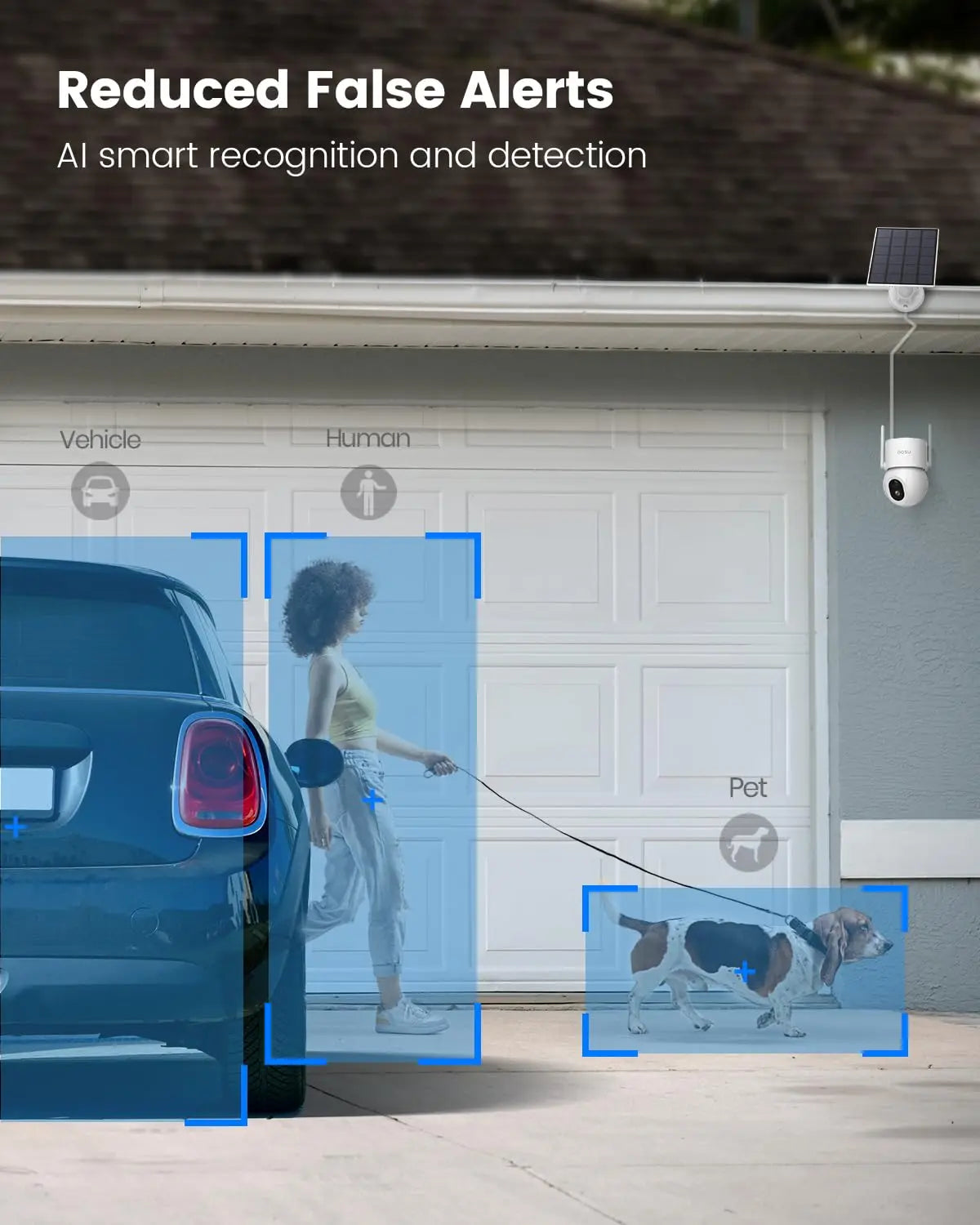 5MP Solar PTZ Outdoor Security Camera with AI Detection and Color Night Vision